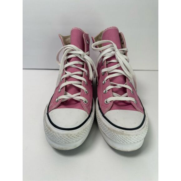 Chuck Taylor Converse high Top platform pink sz 9.5 - Picture 2 of 9